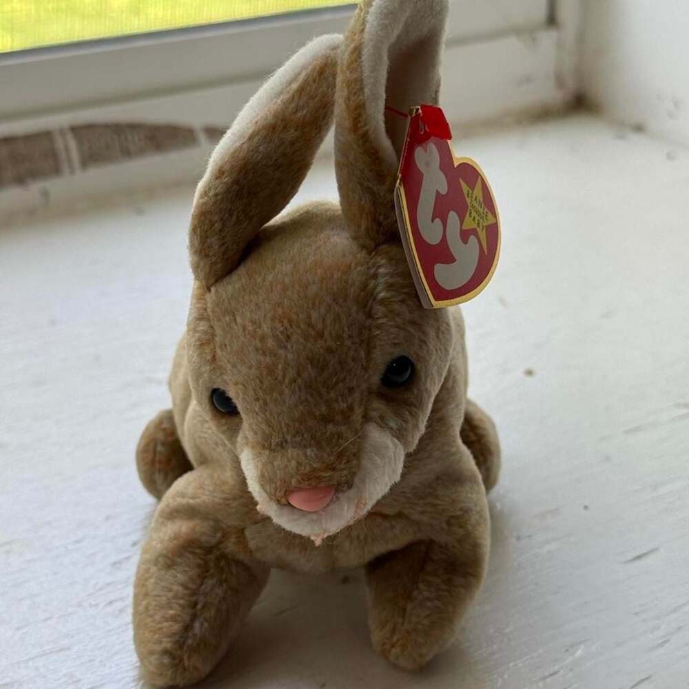 Ty Beanie Baby Nibbly The Rabbit Plush Toy Vintage 1998